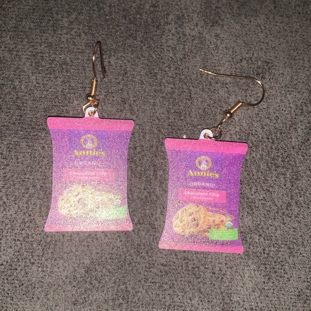Annies Organic Chocolate Chips Cookies Snacks Products Earrings -28